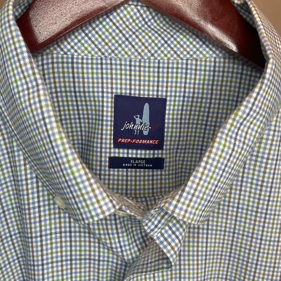 Johnnie-O Prep-Formance Micro Check Mens' Button Down Shirt - Picture 3 of 4